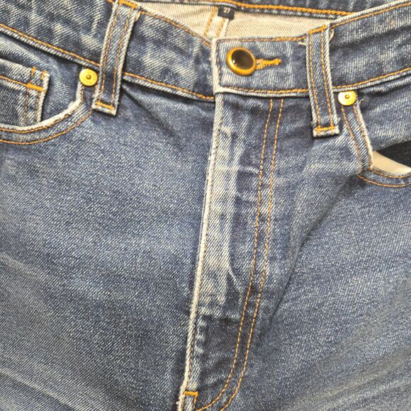 Khaite Vanessa High Rise Straight Leg Jeans Dark Wash Blue Denim Women’s 27 - Picture 7 of 9